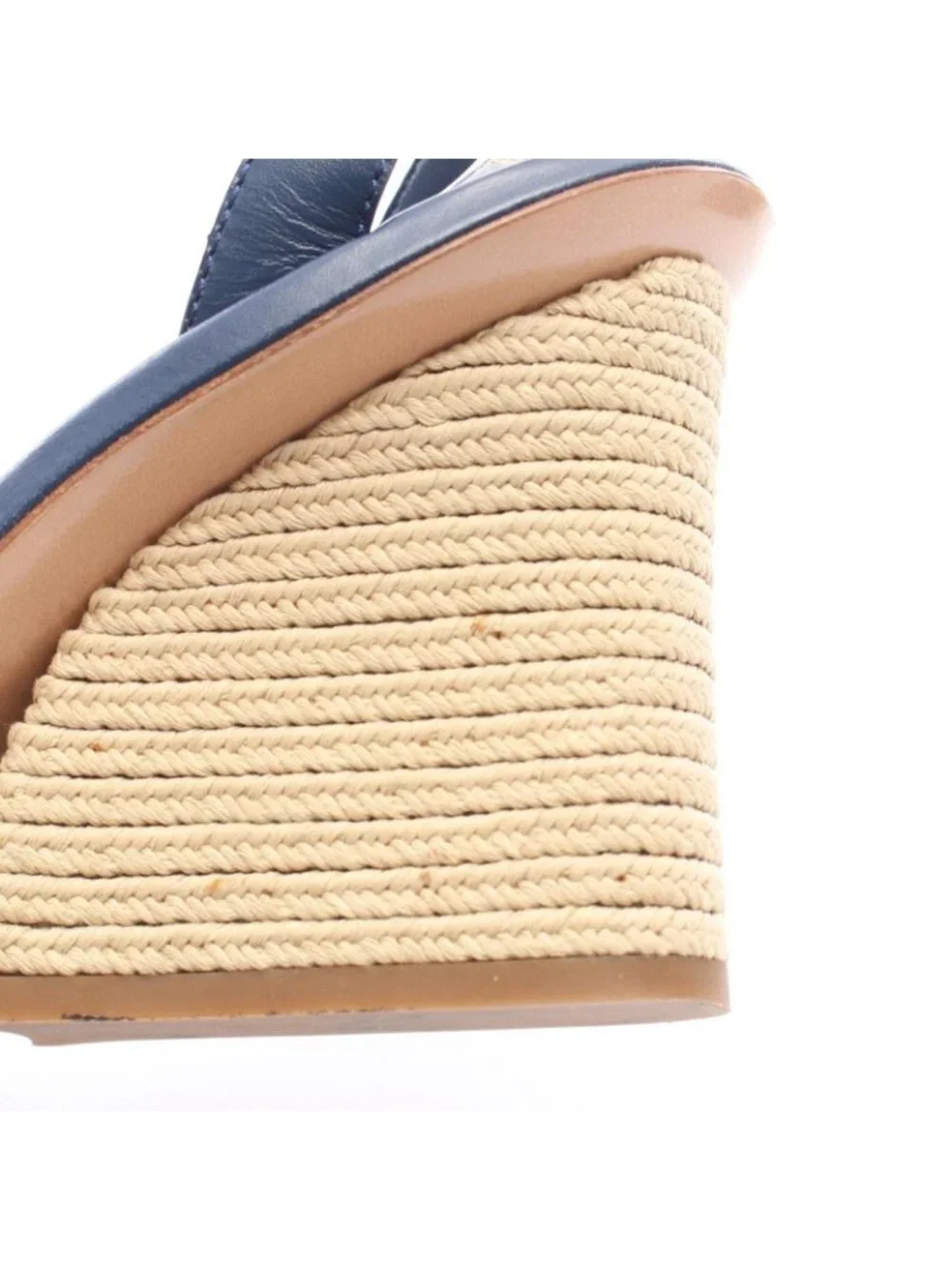 Louis Vuitton Sandals Maia Line Monogram Denim Wedge Sole